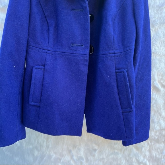 OLD NAVY Wool Blend Ruffle Collar Coat -
Royal Blue - Picture 15 of 17